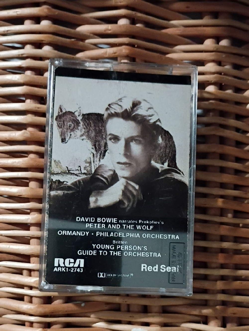 David Bowie Narrated 'Peter and the Wolf' Kids Cassette – Black